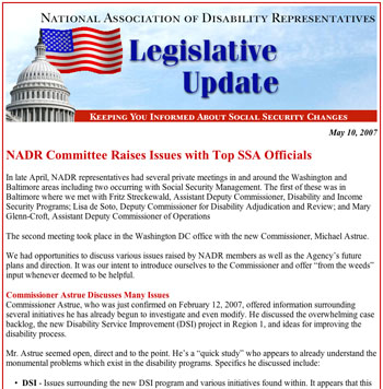 NADR Legislative Update